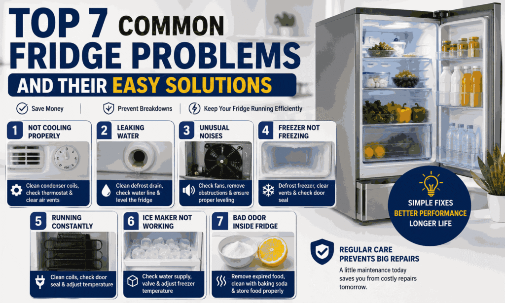 Top 7 Common Fridge Problems and Easy Solutions